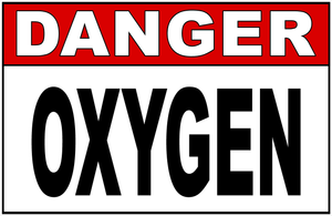 Danger Oxygen Sign