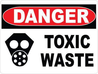 Danger Toxic Waste Sign