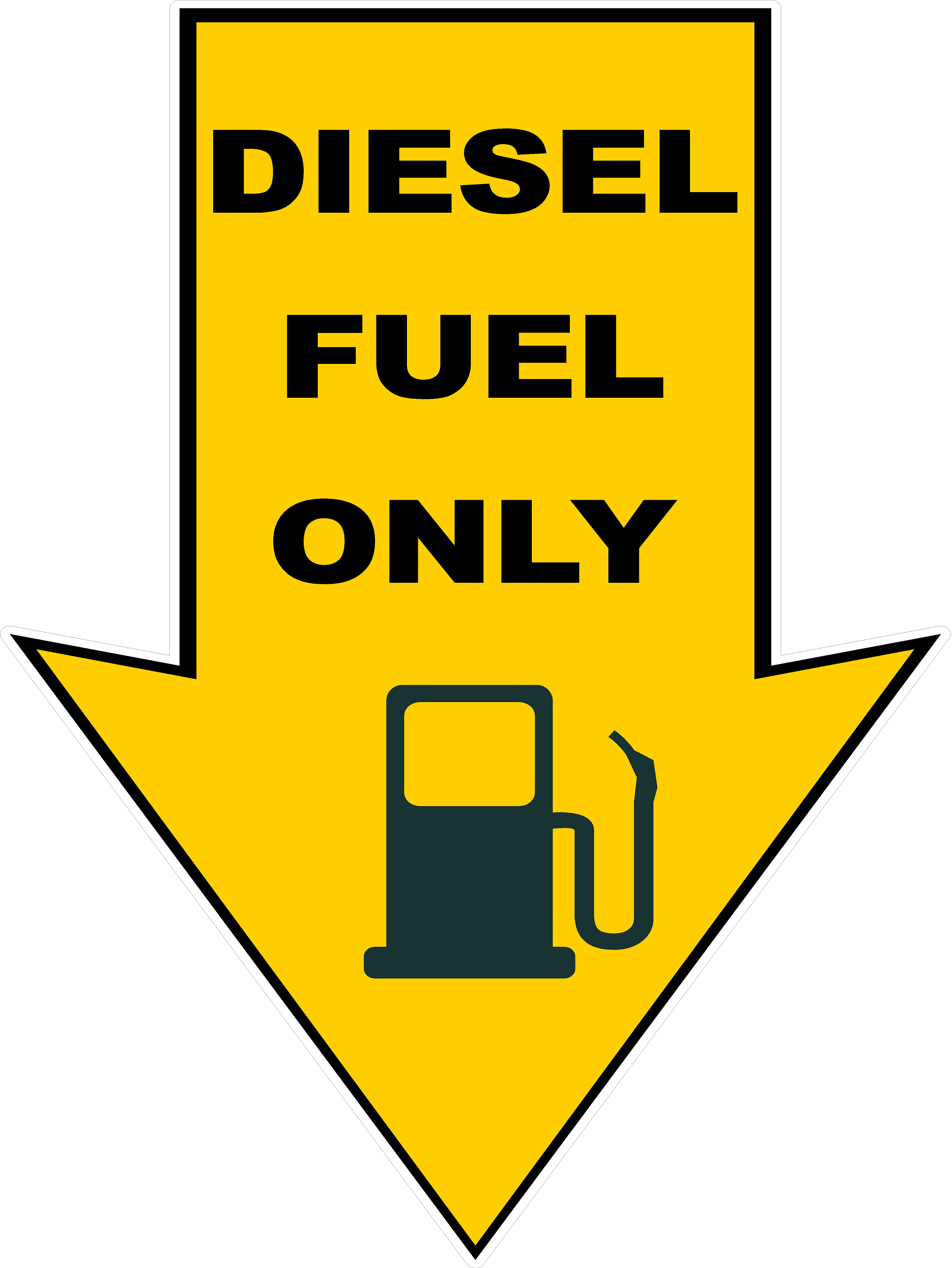 Diesel Fuel Only Decal – signs by salagraphics