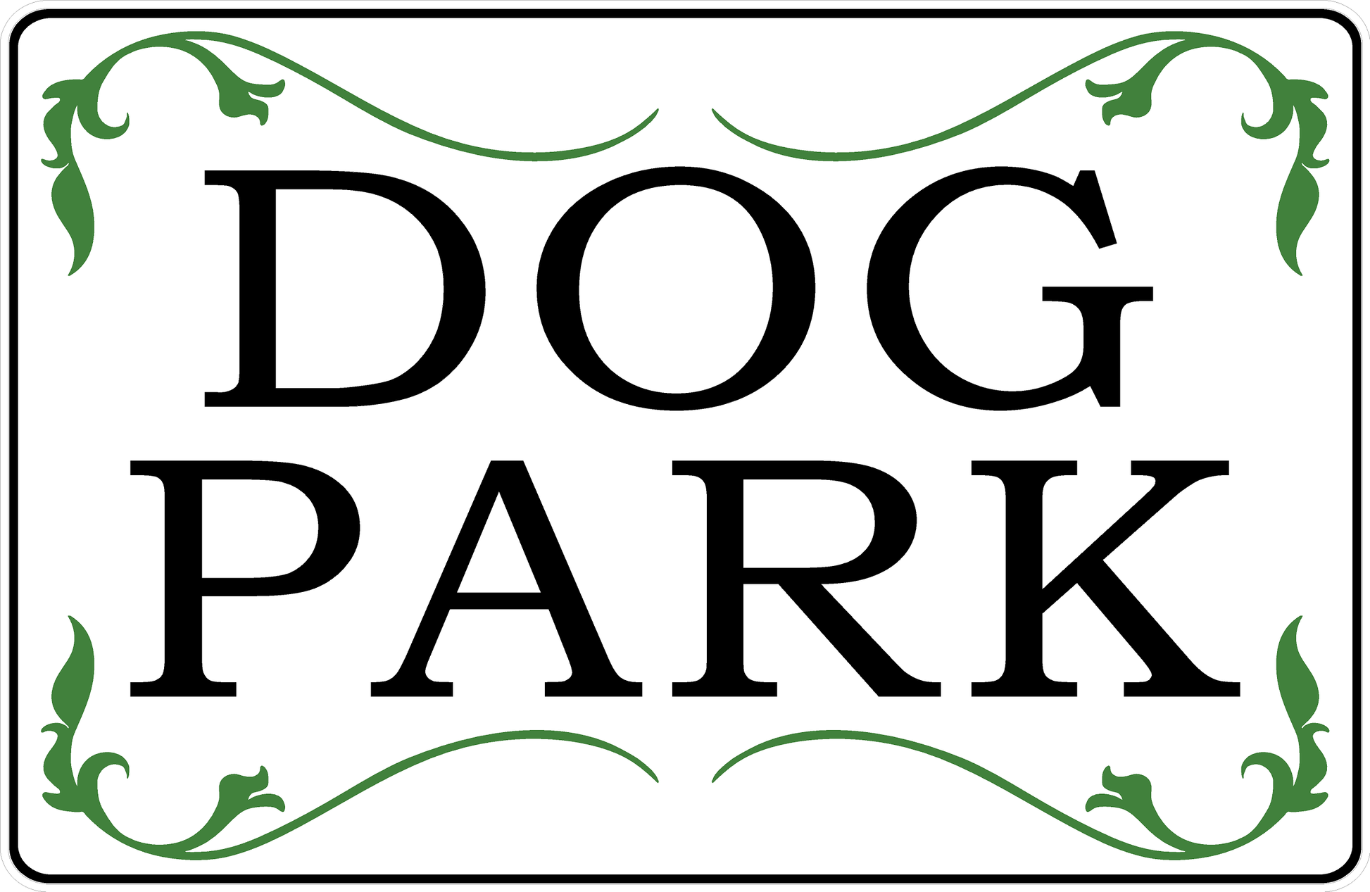 Dog Park Sign