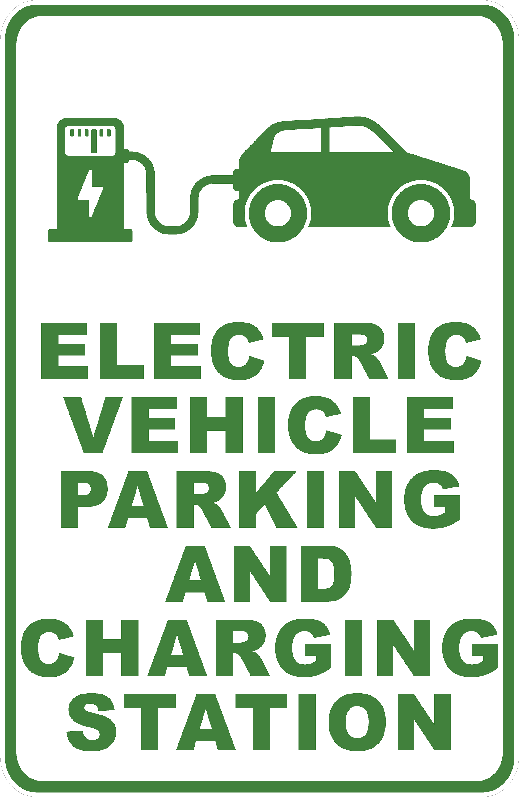 Electric Vehicle Parking And Charging Station Sign Signs By SalaGraphics electric-vehicle-parking-and-charging-station-sign-signs-by-salagraphics