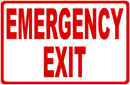 Emergency Exit Sign