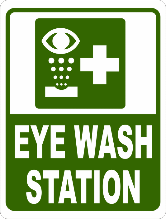 Eye Wash Station Sign