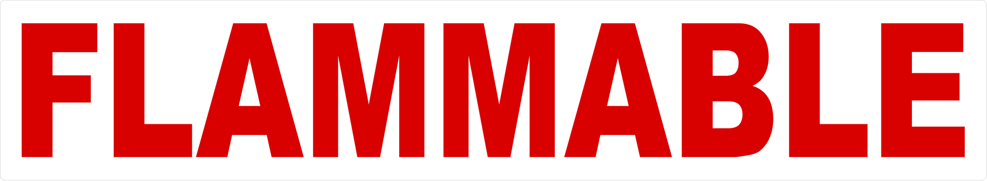 Flammable Decal 
