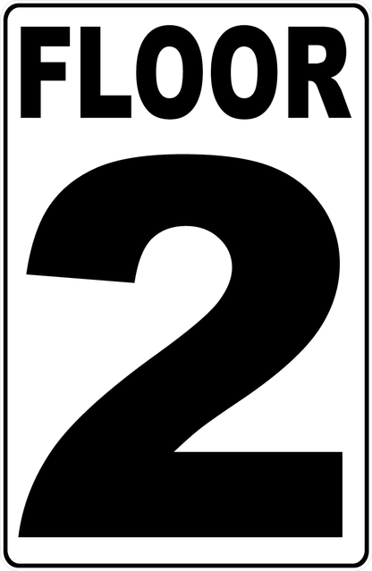 Floor Numbering Sign