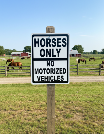 Horses Only Sign Sala Graphics