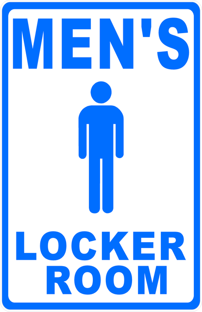 Locker Room Sign