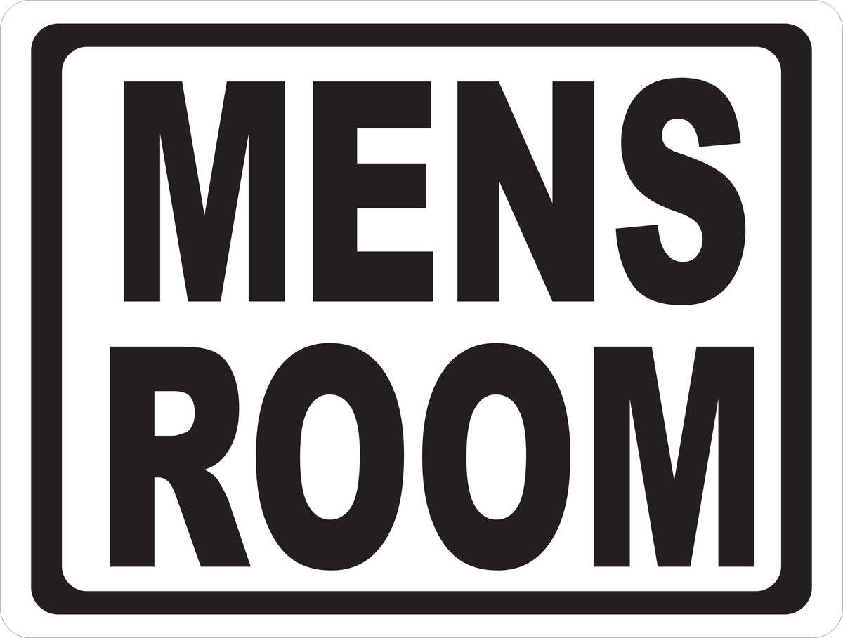 Men's Room Sign – signs by salagraphics