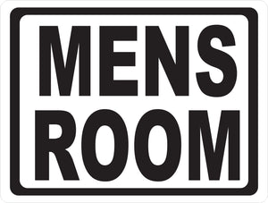 Men's Room Sign