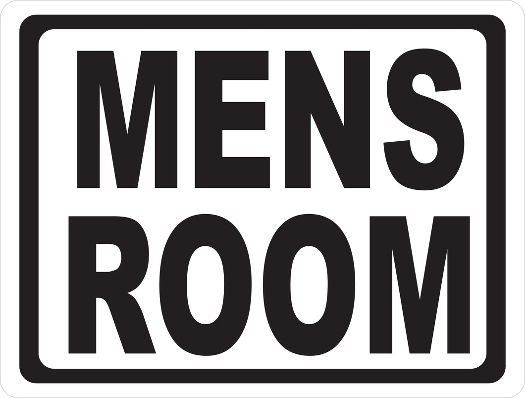 Men's Room Sign – Signs by SalaGraphics