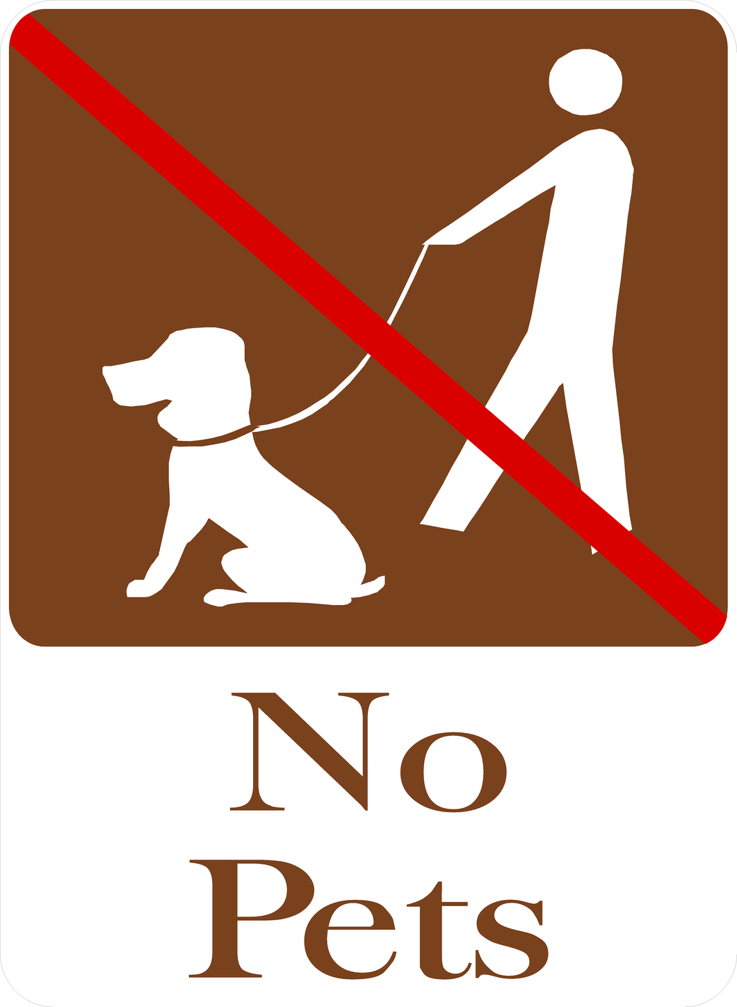 No Pets Sign