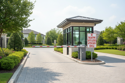 No Tailgating Gate Closes after each Vehicle Sign by Sala Graphics