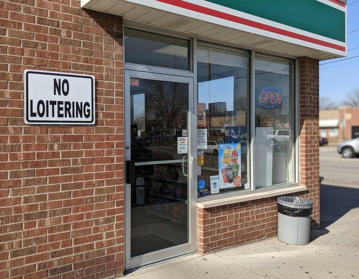 No Loitering Sign by Sala Graphics