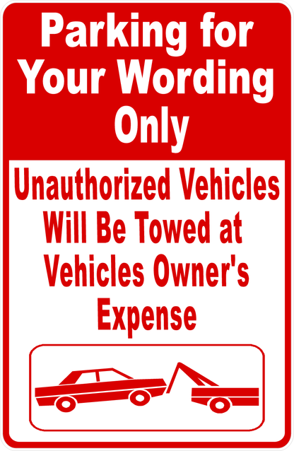 Custom Parking Sign