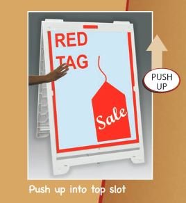 Plasticade Signicade® Deluxe A-Frame