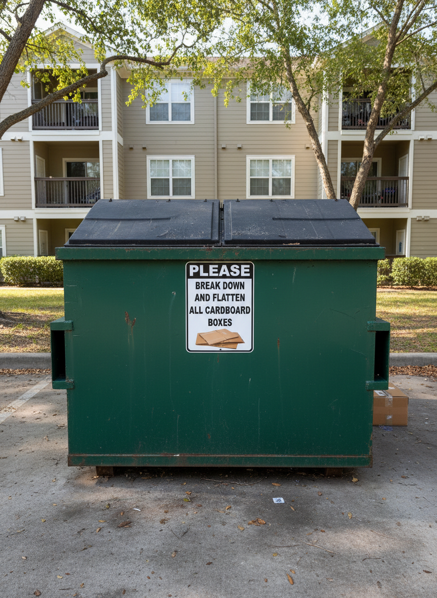 Please Break Down and Flatten All Cardboard Boxes Sign – signs by ...