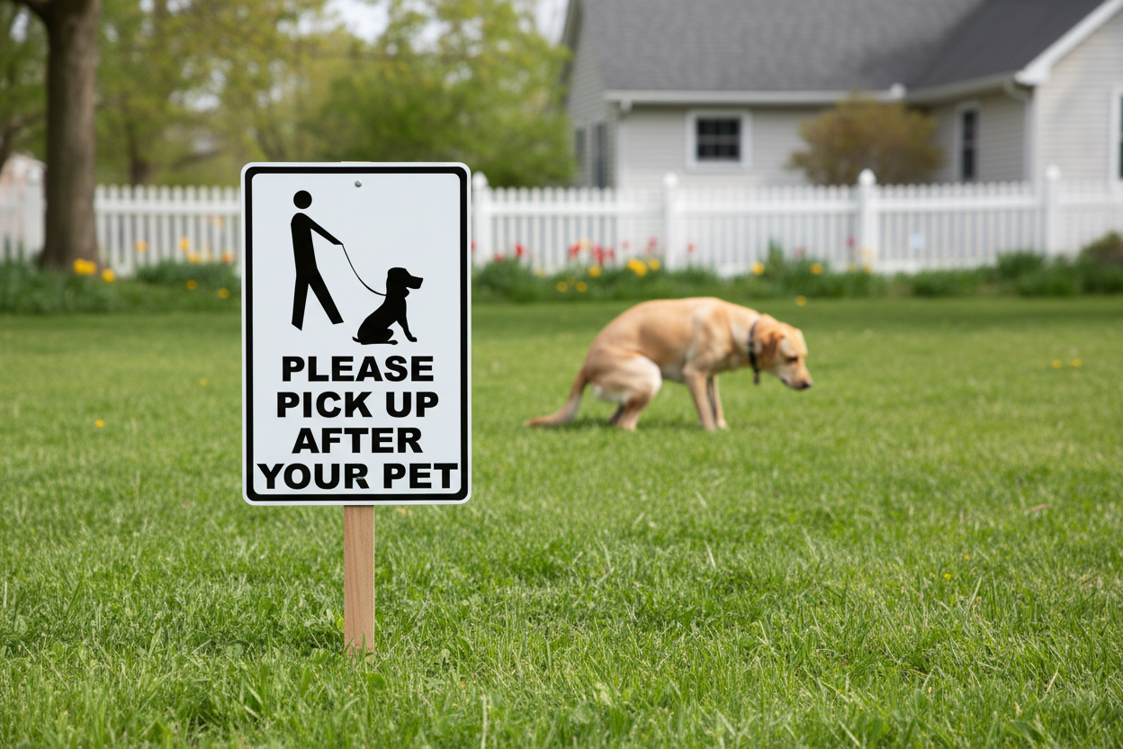 Please Pick Up After Your Pet Sign Sala Graphics Inc