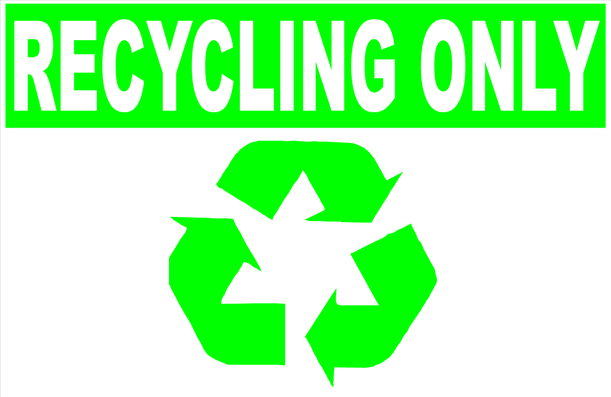 Please Recycle Sign – signs by salagraphics