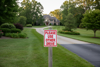 Please Use Other Drive Sign by Sala Graphics