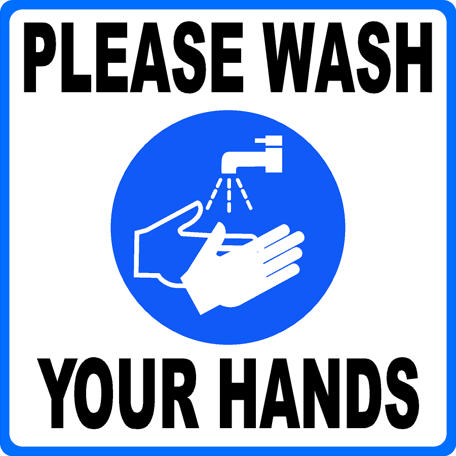 Please Wash Your Hands Decal Multi-Pack