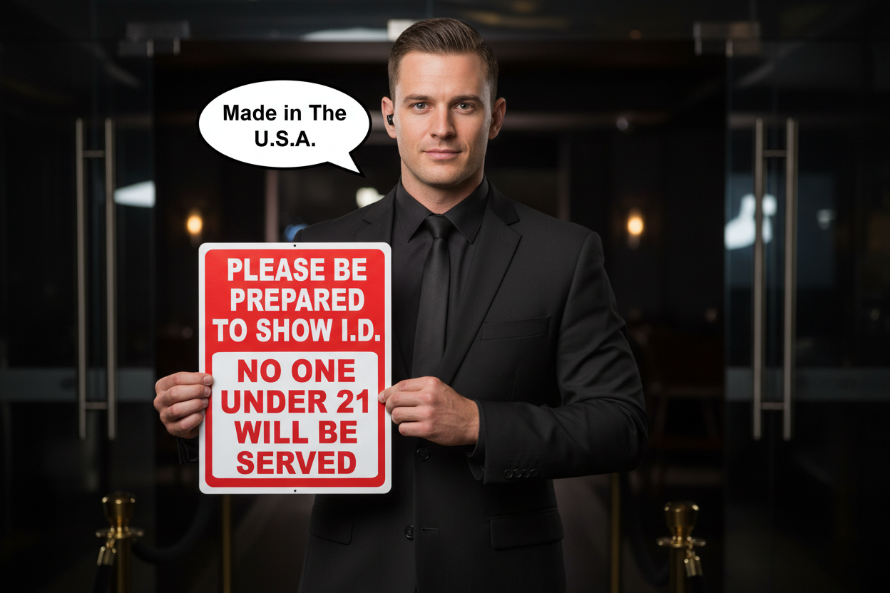 Must be 21 Sign by Sala Graphics Inc