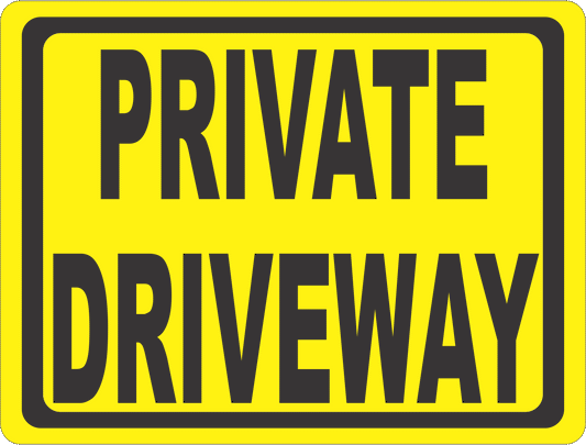 Private Driveway Sign