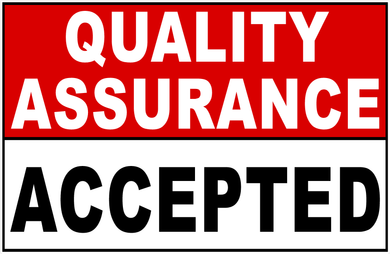 Quality Assurance Sign with 5 Options