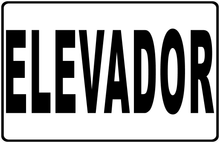 Elevator Sign with Optional Directional Arrow