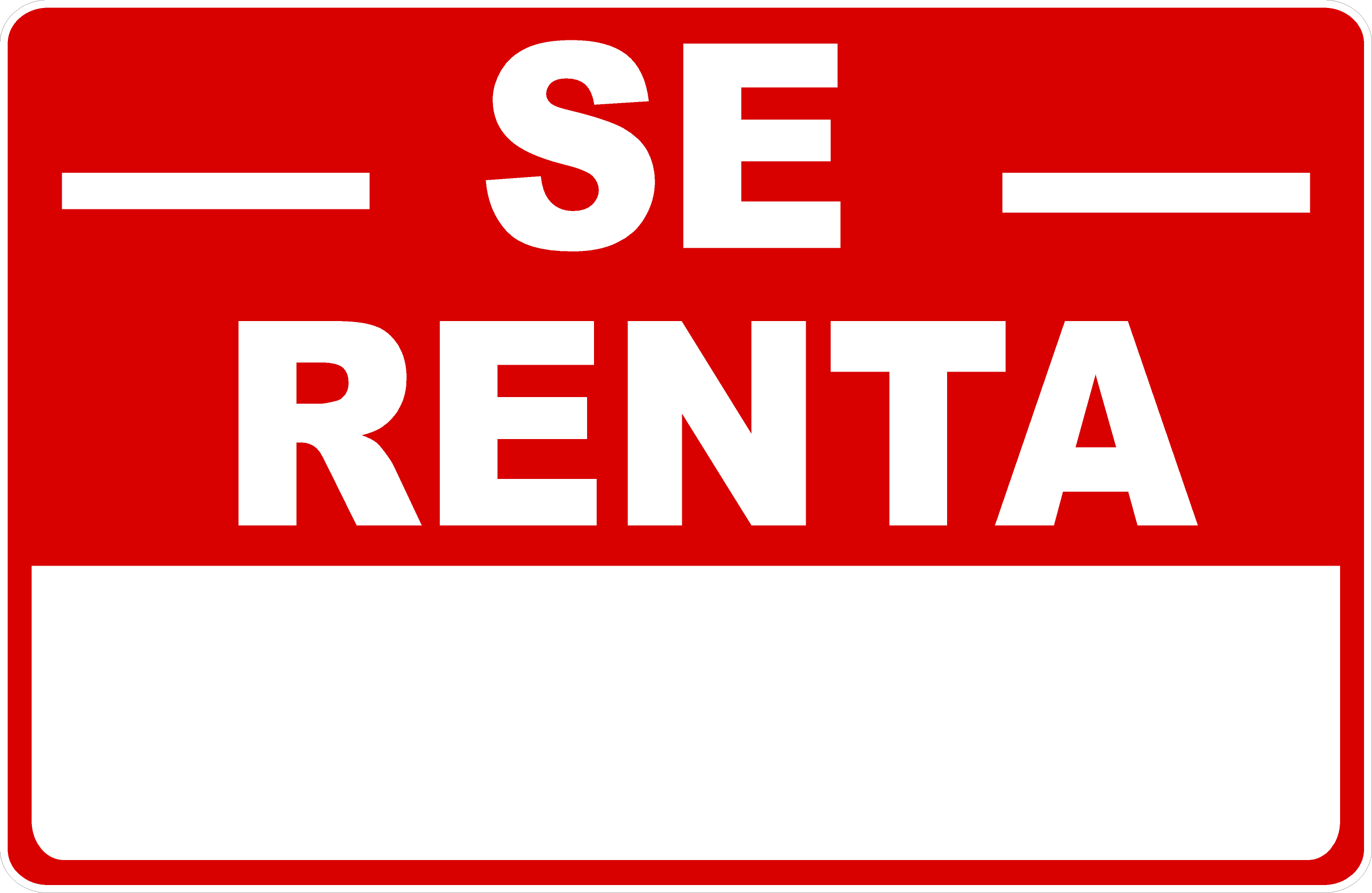 Se Renta Sign Spanish for Rent Signage – signs by salagraphics