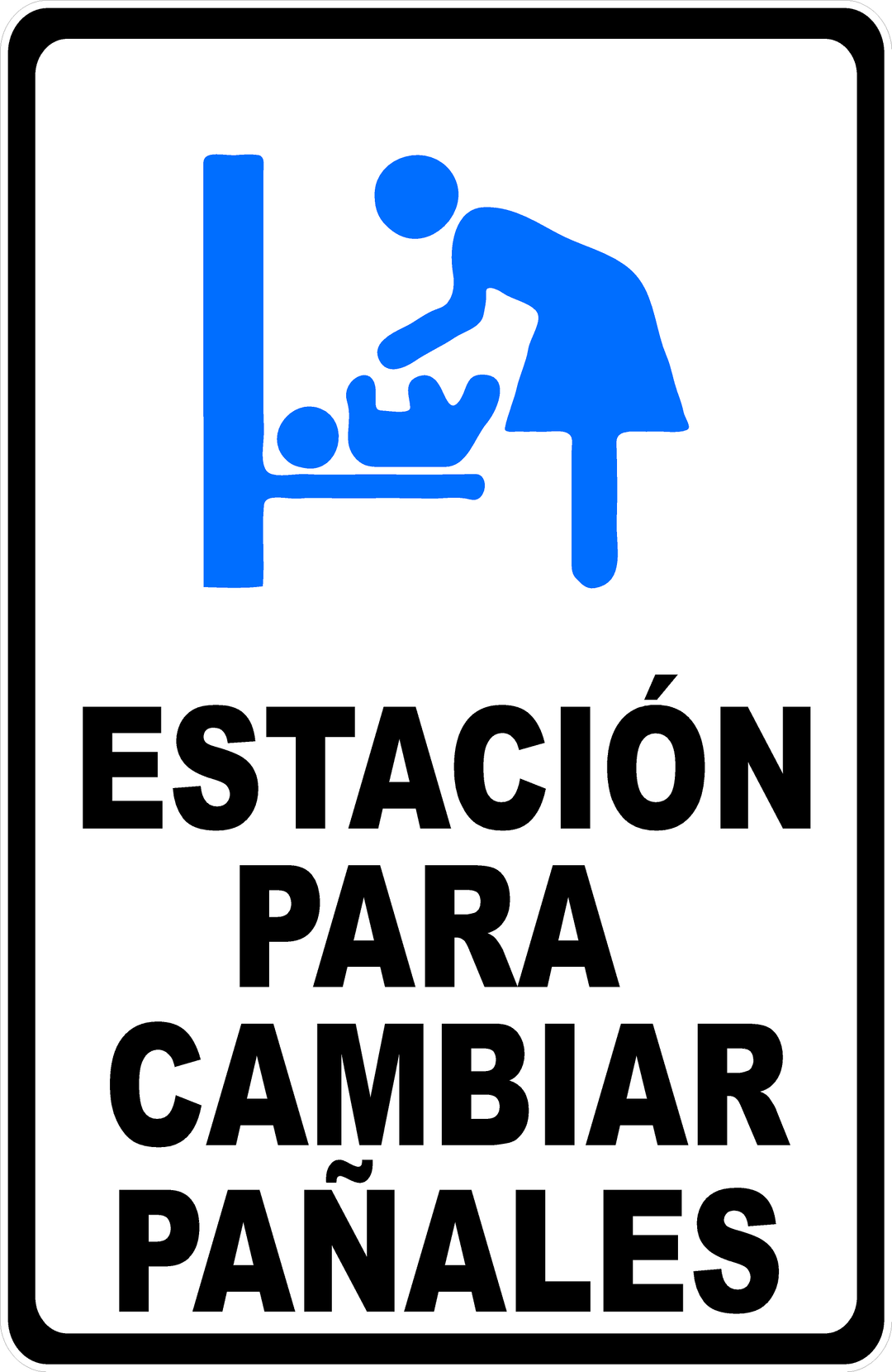 Baby Changing Sticker Baby Changing Station Sign – Signs by SalaGraphics