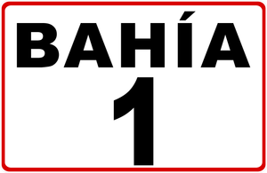 Bay Numbering Sign