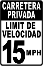 Private Road Speed Limit (Your Choice) Sign