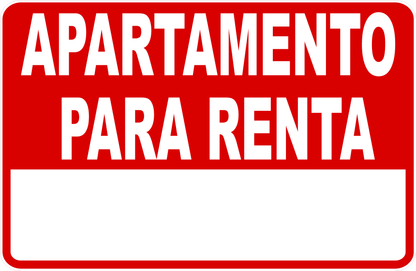 Apartment for Rent Sign Customizable