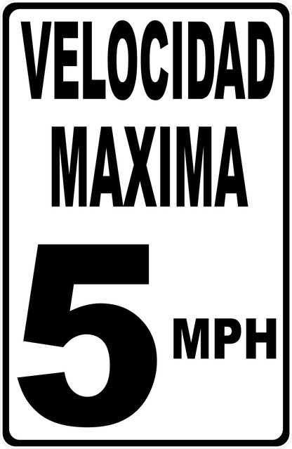 Speed Limit (Your Choice) MPH Sign English and Spanish Versions