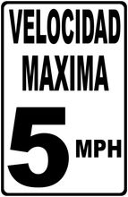Speed Limit (Your Choice) MPH Sign English and Spanish Versions