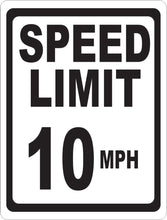 Speed Limit (Your Choice) MPH Sign English and Spanish Versions