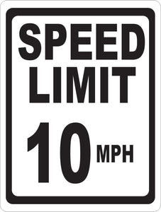 Speed Limit (Your Choice) MPH Sign English and Spanish Versions