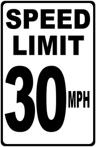 Speed Limit (Your Choice) MPH Sign English and Spanish Versions