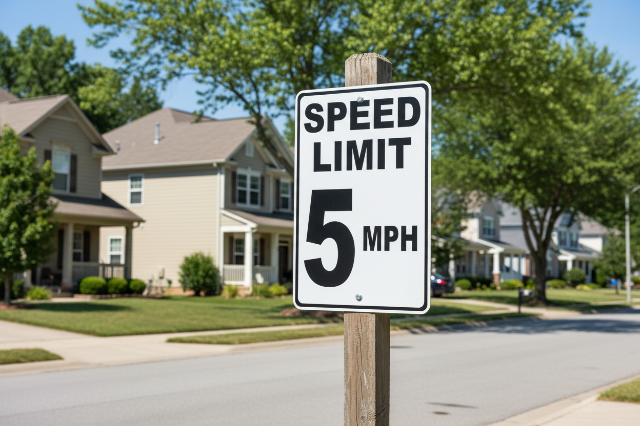 Speed Limit 5 MPH Sala Graphics