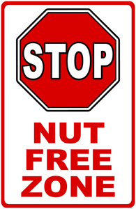 Stop Nut Free Zone Sign