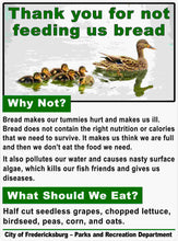 Products Custom Duck Sign Thank You For Not Feeding Us Bread