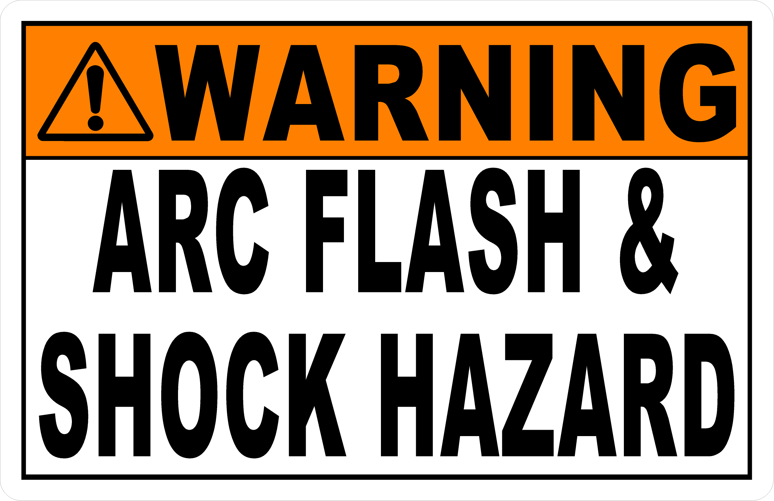 Warning Arc Flash and Shock Hazard Sign – signs by salagraphics