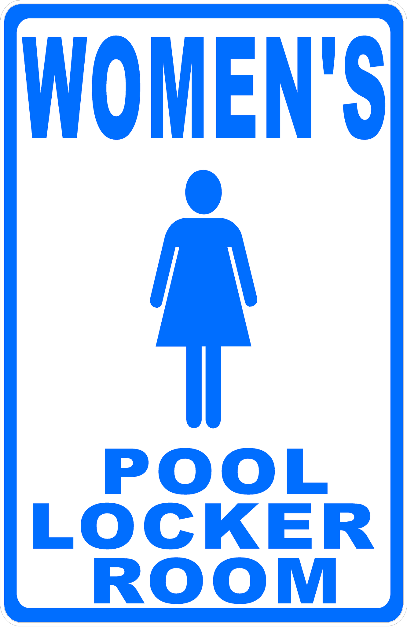 Pool Locker Room Sign – Signs by SalaGraphics
