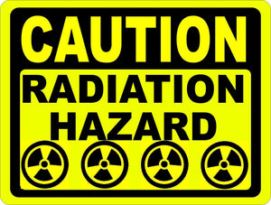Caution Radiation Hazard Sign - Signs & Decals by SalaGraphics