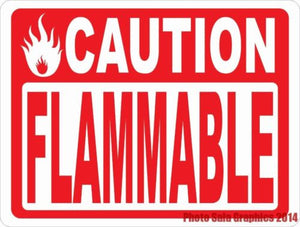 Caution Flammable Sign - Signs & Decals by SalaGraphics