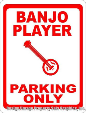 Banjo Player Parking Sign - Signs & Decals by SalaGraphics