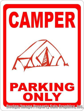 Camper Parking Only Sign - Signs & Decals by SalaGraphics