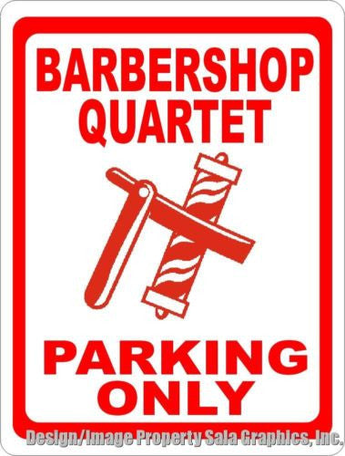 Barbershop Quartet Parking Sign - Signs & Decals by SalaGraphics