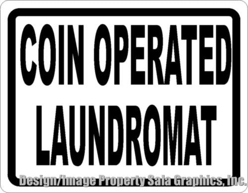 Coin Operated Laundromat Sign with Optional Directional Arrow – signs ...