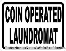 Coin Operated Laundromat Sign - Signs & Decals by SalaGraphics